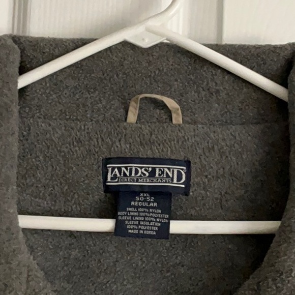 Ashworth Men's Beige Windbreaker with Gray Collar - Picture 2 of 3